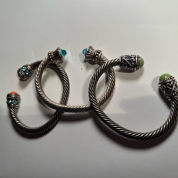 Cuff Bracelet set with matching Clip Earrings - priced as set - Picture 5 of 14